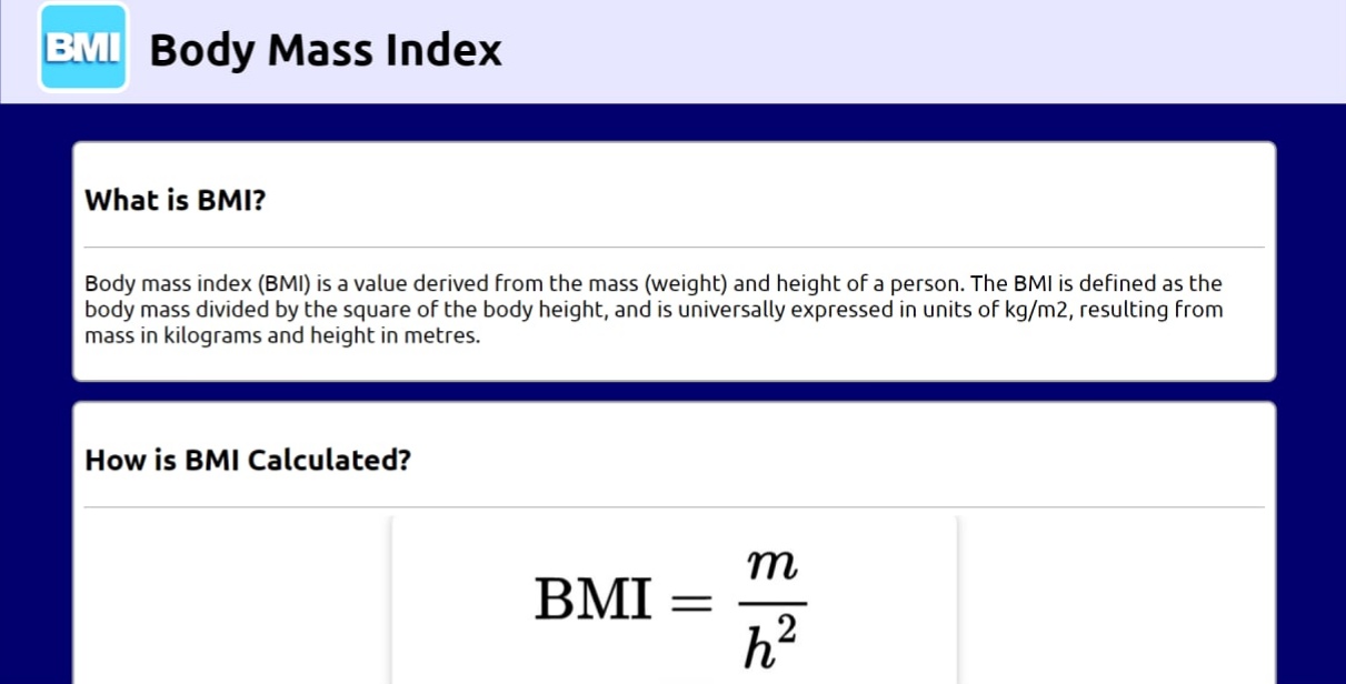 Body Mass Index